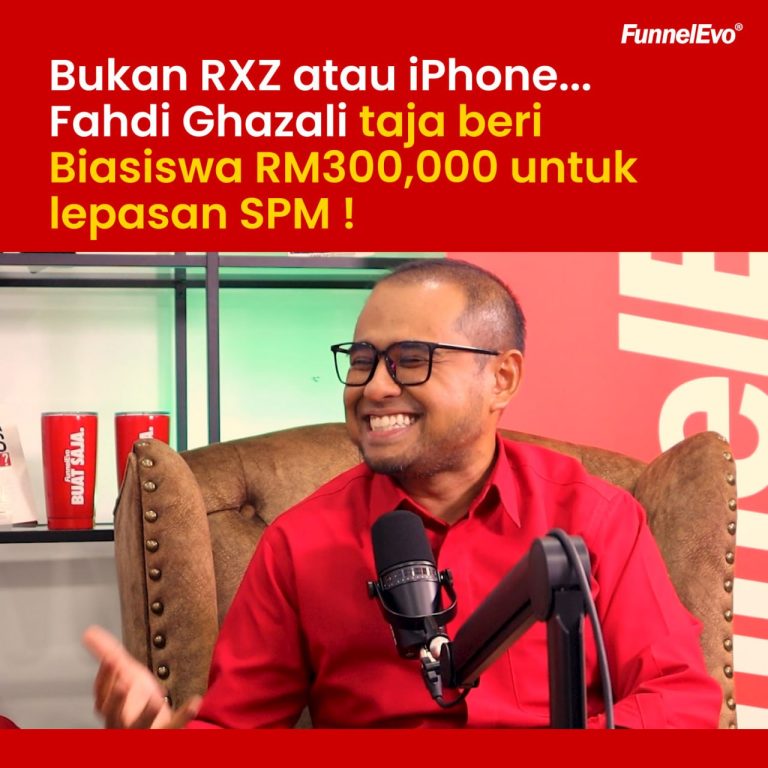 Bukan RXZ atau iPhone… Fahdi Ghazali taja Biasiswa RM300,000 untuk lepasan SPM!