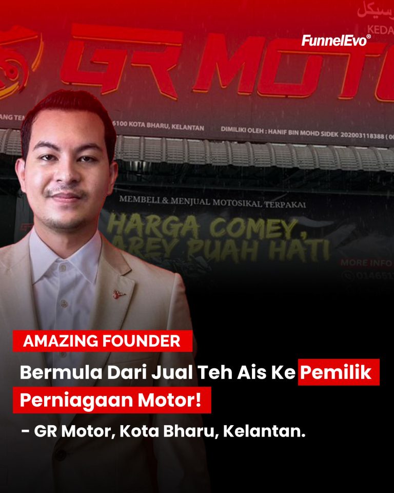 Bermula Dari Jual Teh Ais Ke Pemilik Perniagaan Motor!