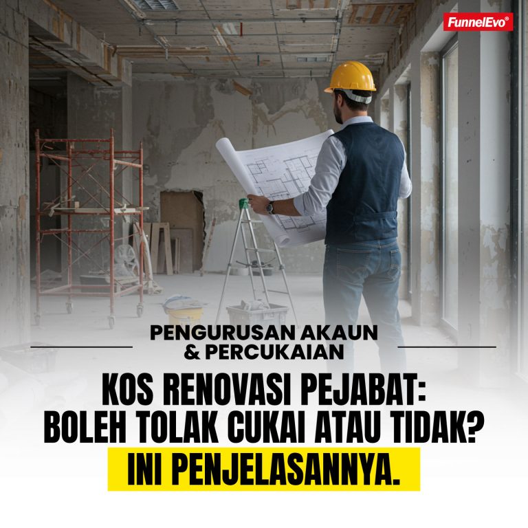 Kos Renovasi Pejabat: Boleh Tolak Cukai atau Tidak?