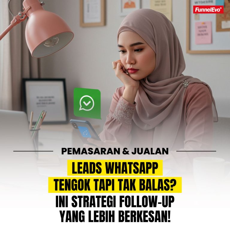 Leads WhatsApp Tengok Tapi Tak Balas? Ini Strategi Follow-Up Yang Lebih Berkesan