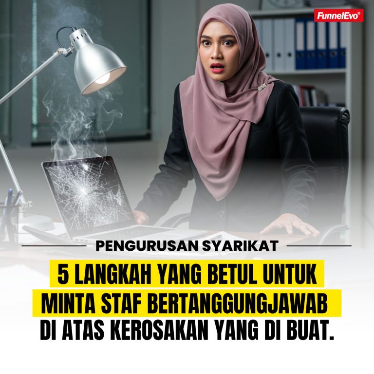 5 Langkah Yang Betul Untuk Minta Staf Bertanggunjawab Di Atas Kerosakan Yang Di Buat