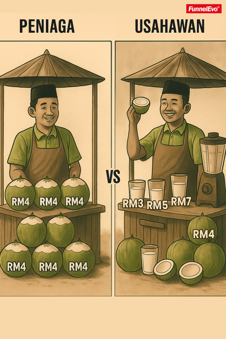 Usahawan vs Peniaga: Nampak Sama Tapi Dunia Mereka Berbeza