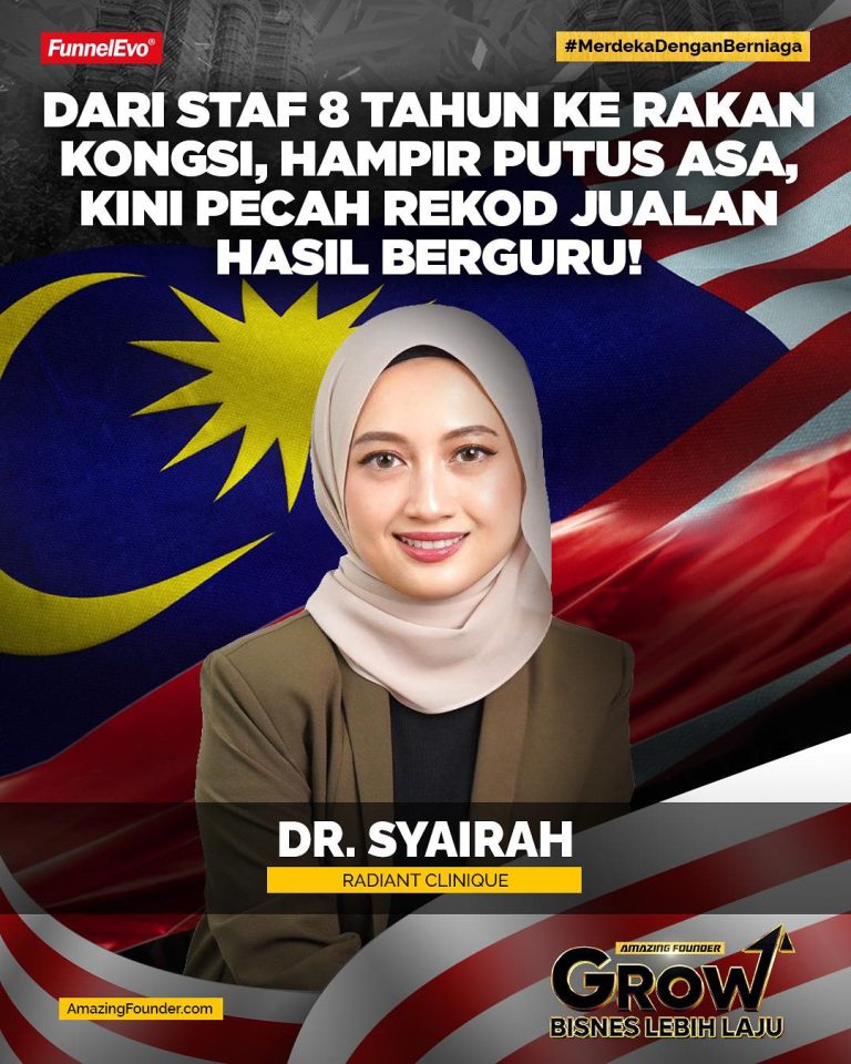 Dari Staf 8 Tahun Ke Rakan Kongsi, Hampir Putus Asa, Kini Pecah Rekod Jualan Hasil Berguru!