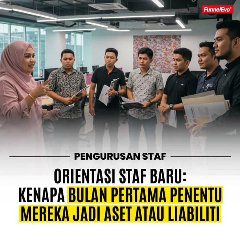 Orientasi Staf Baru: Kenapa Bulan Pertama Penentu Mereka Jadi Aset atau Liabiliti