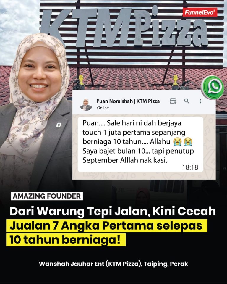 DARI WARUNG TEPI JALAN, KINI CECAH JUALAN 7 ANGKA PERTAMA SELEPAS 10 TAHUN BERNIAGA