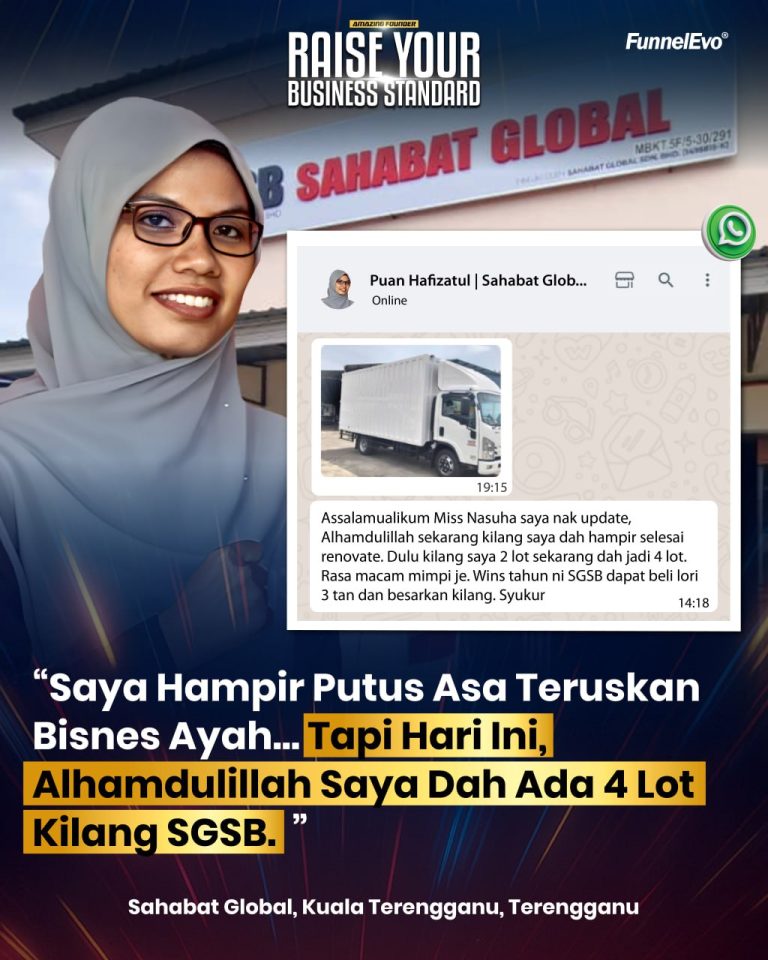 “Saya Hampir Putus Asa Teruskan Bisnes Ayah… Tapi Hari Ini, Saya Dah Ada 4 Lot Kilang Sendiri.”