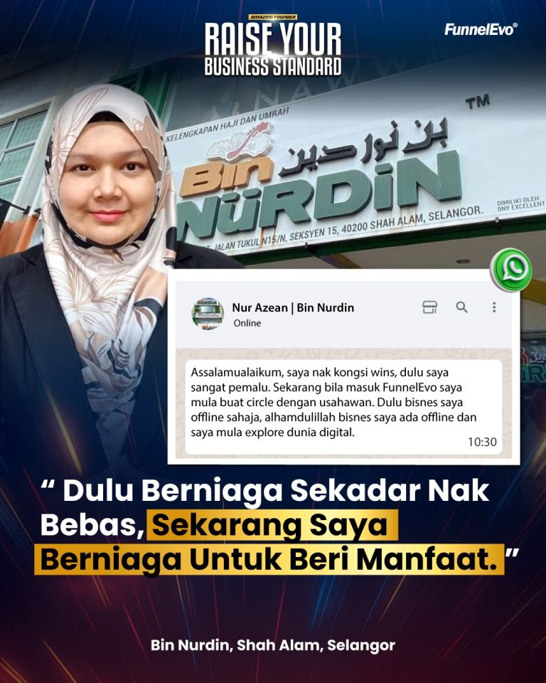 Dulu Berniaga Sekadar Nak Bebas, Sekarang Saya Berniaga Untuk Beri Manfaat.
