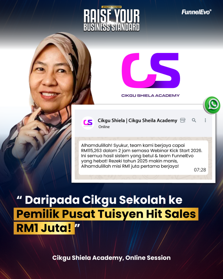 “Saya Pernah Takut Letak Harga, Hari Ini RM1 Juta Pertama Datang Dari Ilmu Yang Betul”- Cikgu Shiela