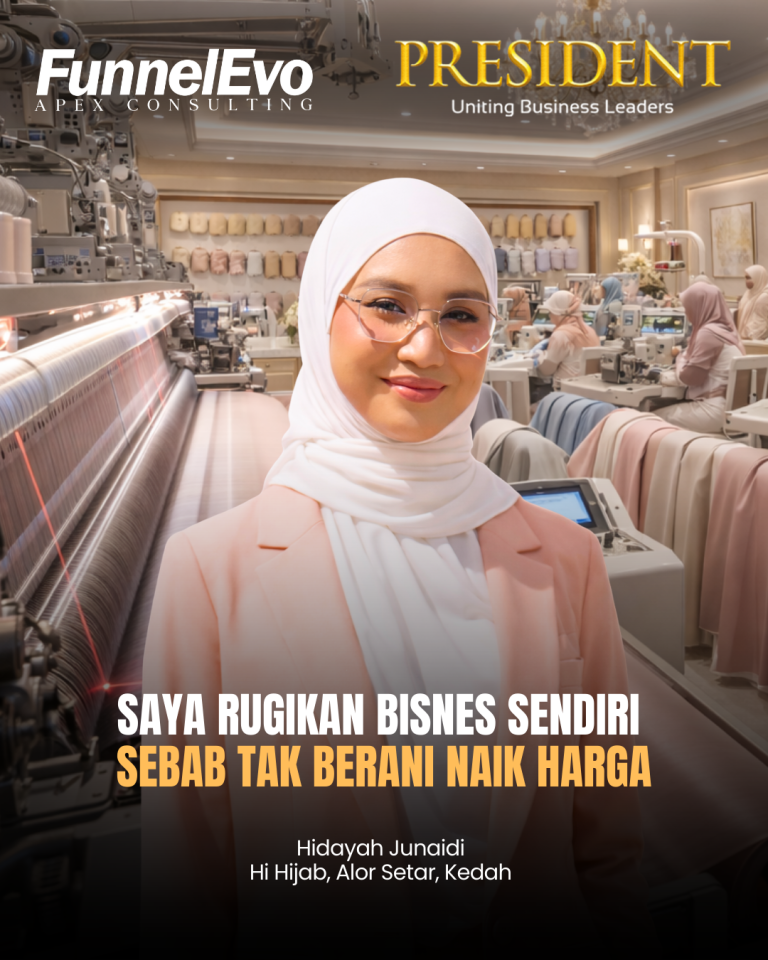 Saya Rugikan Bisnes Sendiri Sebab Tak Berani Naik Harga.