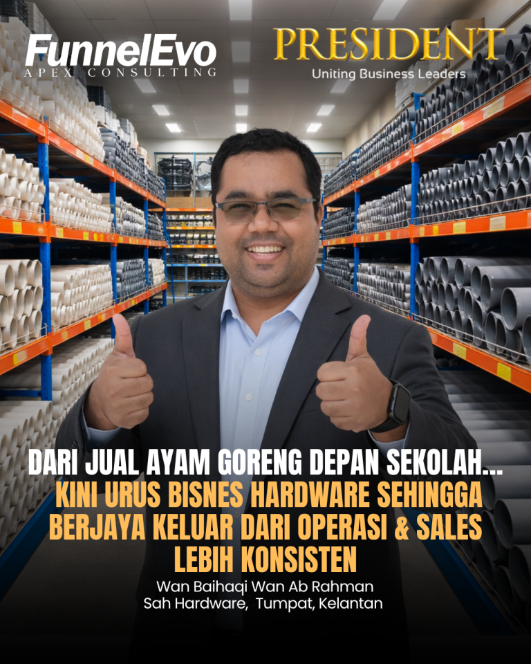 Dari Jual Ayam Goreng Depan Sekolah…Kini Urus Bisnes Hardware sehingga berjaya Keluar Dari Operasi & Sales Lebih Konsisten