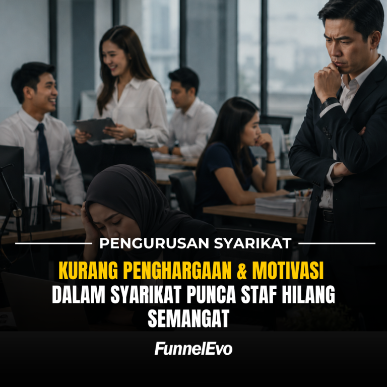 Kurang Penghargaan dan Motivasi Dalam Syarikat Punca Staf Hilang Semangat dan Apa Majikan Perlu Buat