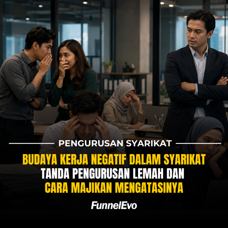 Budaya Kerja Negatif Dalam Syarikat Tanda Pengurusan Lemah dan Cara Majikan Mengatasinya