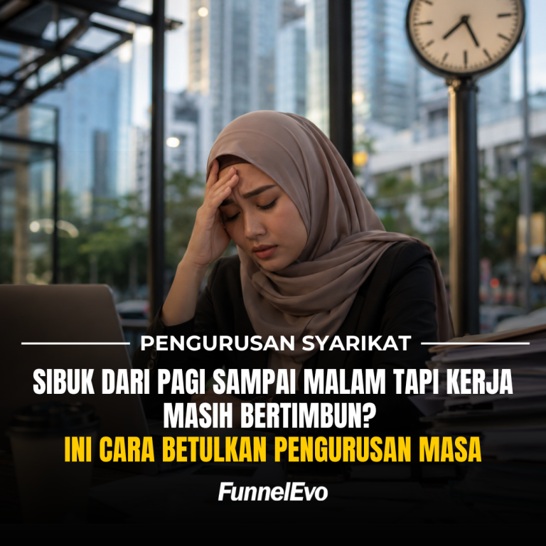 Sibuk Dari Pagi Sampai Malam Tapi Kerja Masih Bertimbun? Ini Cara Betulkan Pengurusan Masa