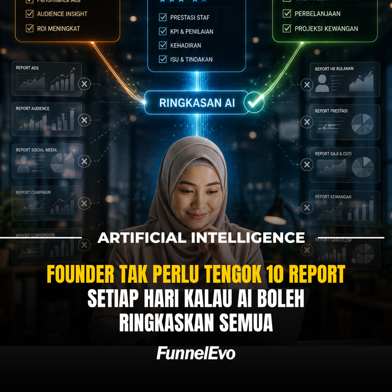 Founder Tak Perlu Tengok 10 Report Setiap Hari Kalau AI Boleh Ringkaskan Semua