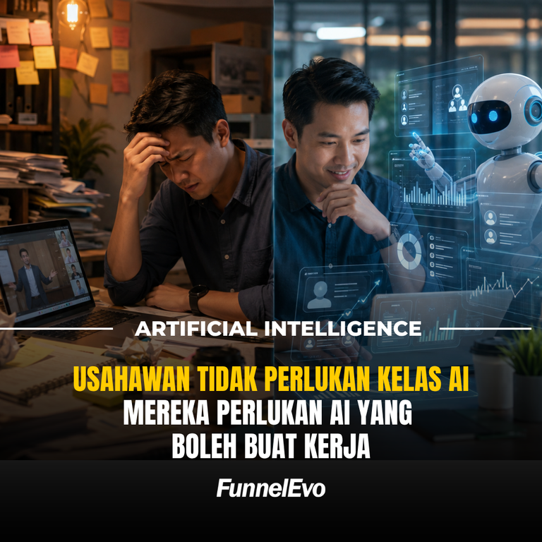 Usahawan Tidak Perlukan Lagi Kelas AI Mereka Perlukan AI Yang Boleh Buat Kerja